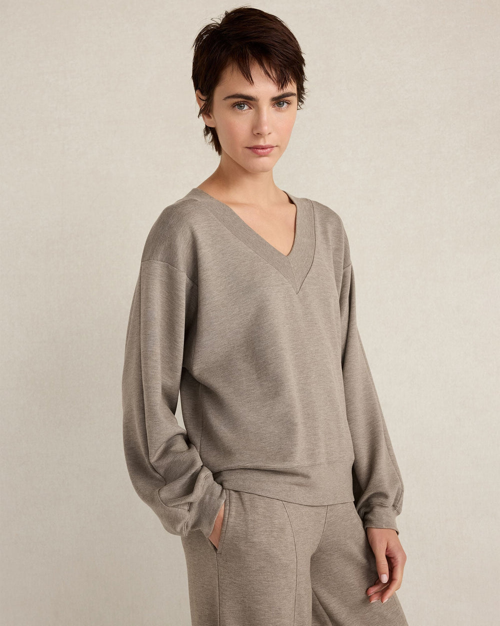 SOFT KNIT V-NECK TOP | Talbots online