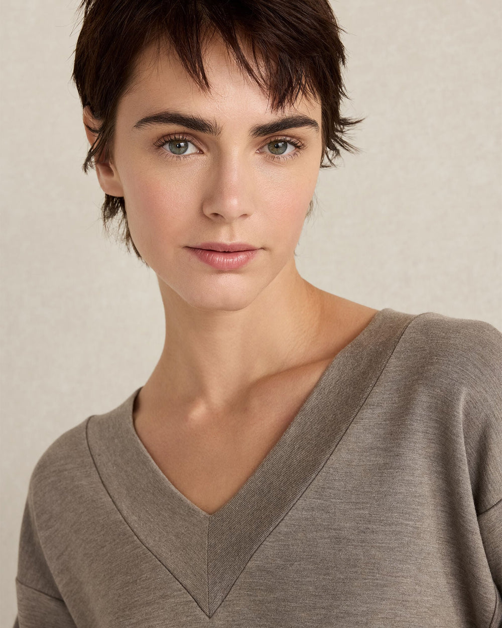 SOFT KNIT V-NECK TOP | Talbots on sale