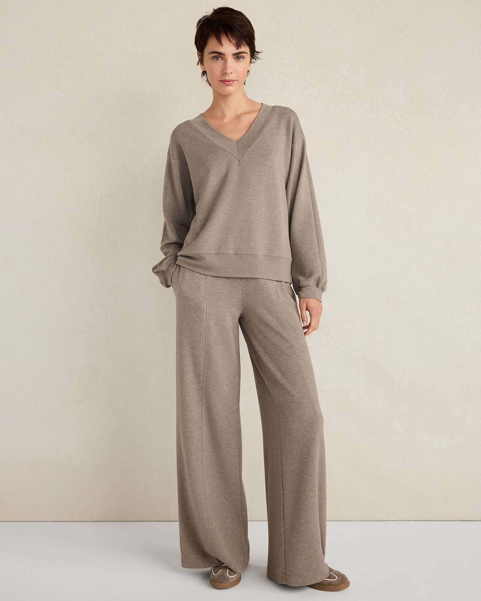 SOFT KNIT V-NECK TOP | Talbots online