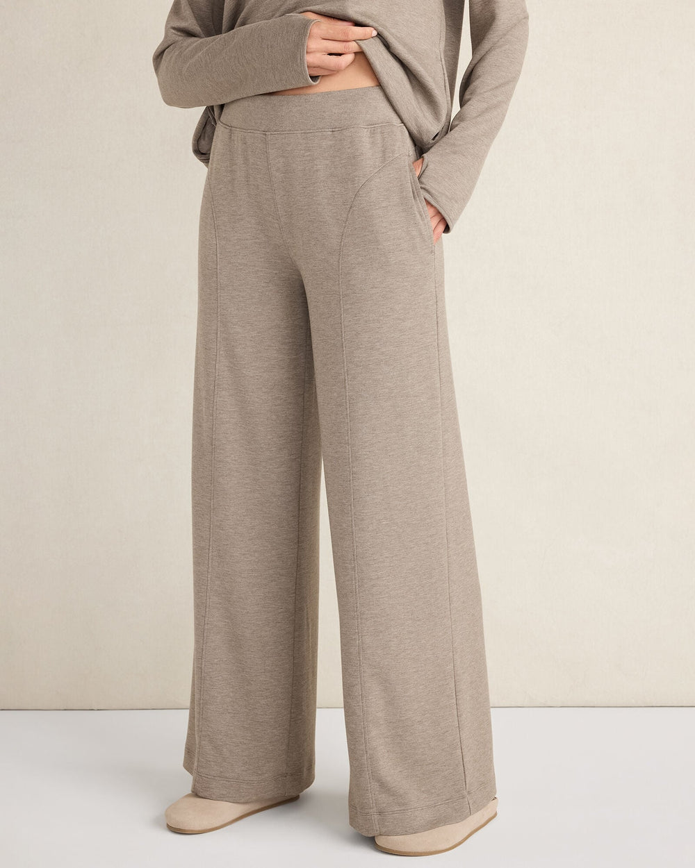 SOFT KNIT WIDE LEG PANTS | Talbots US