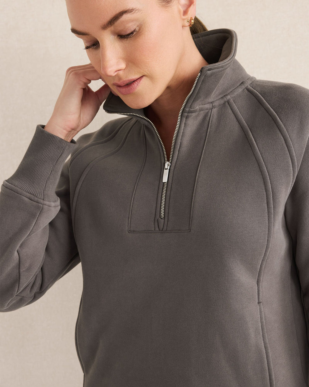 CLOUD FLEECE HALF-ZIP PULLOVER | Talbots on sale