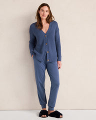 ORGANIC COTTON LINK STITCH CARDIGAN | Talbots discount