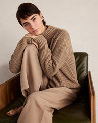 LINEN BLEND DOBBY WIDE LEG PANTS | Talbots for sale