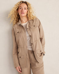 LINEN BLEND DOBBY JACKET | Talbots for sale