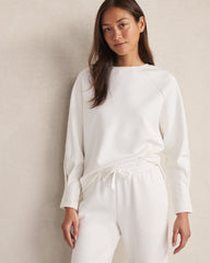 SOFT-BRUSHED FLEECE PLEATED CREWNECK | Talbots near me