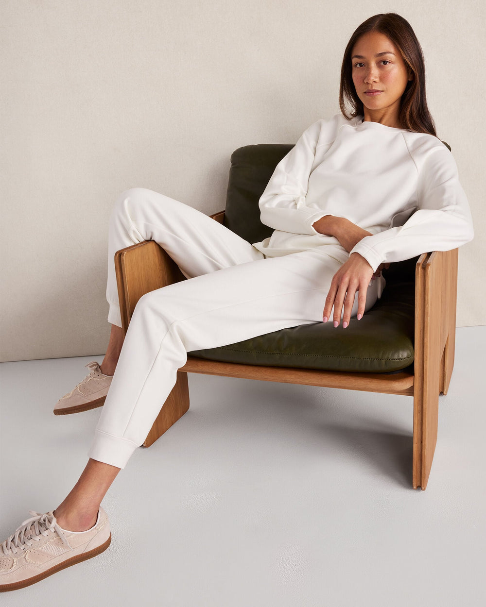 SOFT-BRUSHED FLEECE PLEATED CREWNECK | Talbots on sale