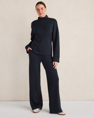 SOFT KNIT MOCK NECK TOP | Talbots on sale