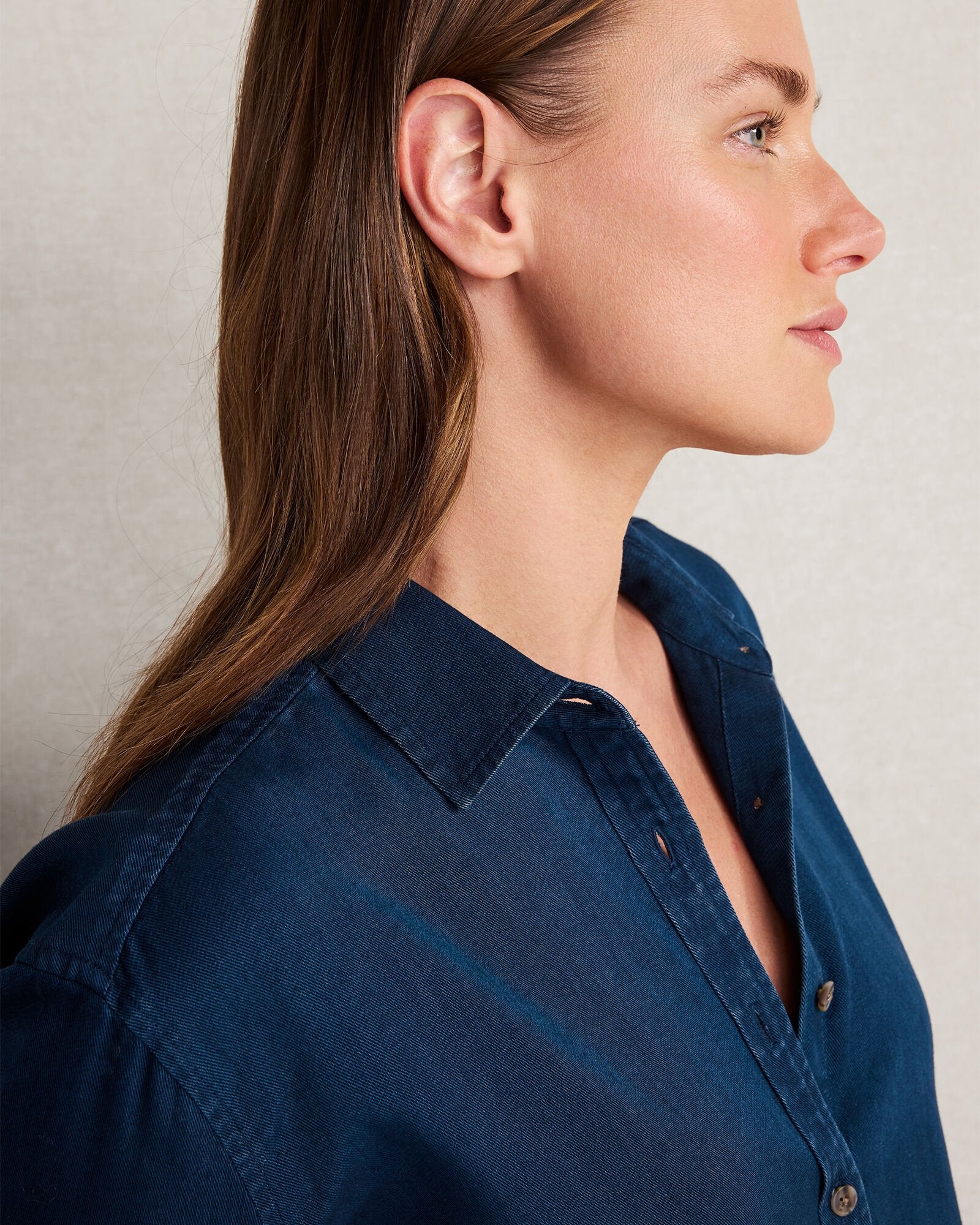 THE DAILY SHIRT IN INDIGO TWILL | Talbots sale