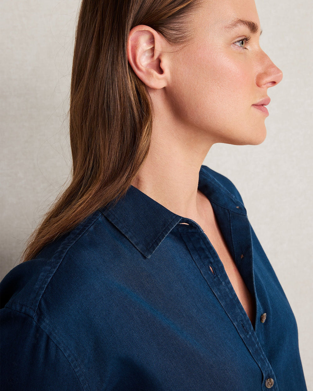 THE DAILY SHIRT IN INDIGO TWILL | Talbots sale