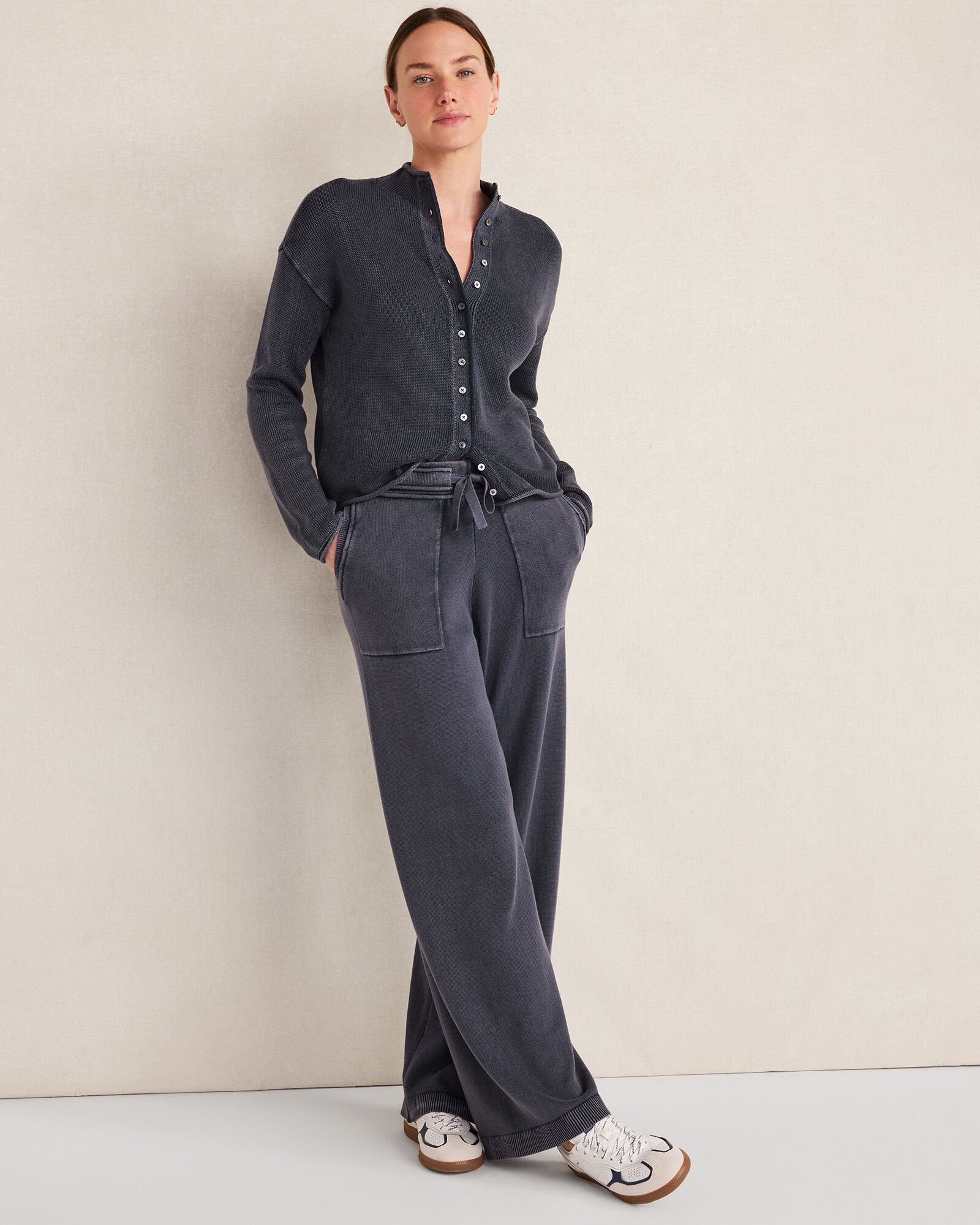 ORGANIC COTTON ROLL NECK CARDIGAN | Talbots near me