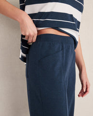 ORGANIC COTTON INTERLOCK BARREL LEG PANTS | Talbots outlet