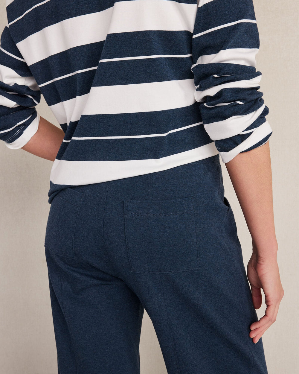 ORGANIC COTTON INTERLOCK BARREL LEG PANTS | Talbots for sale