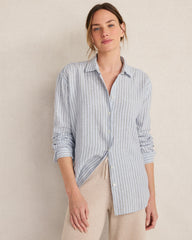 THE DAILY SHIRT IN LINEN STRIPE | Talbots sale