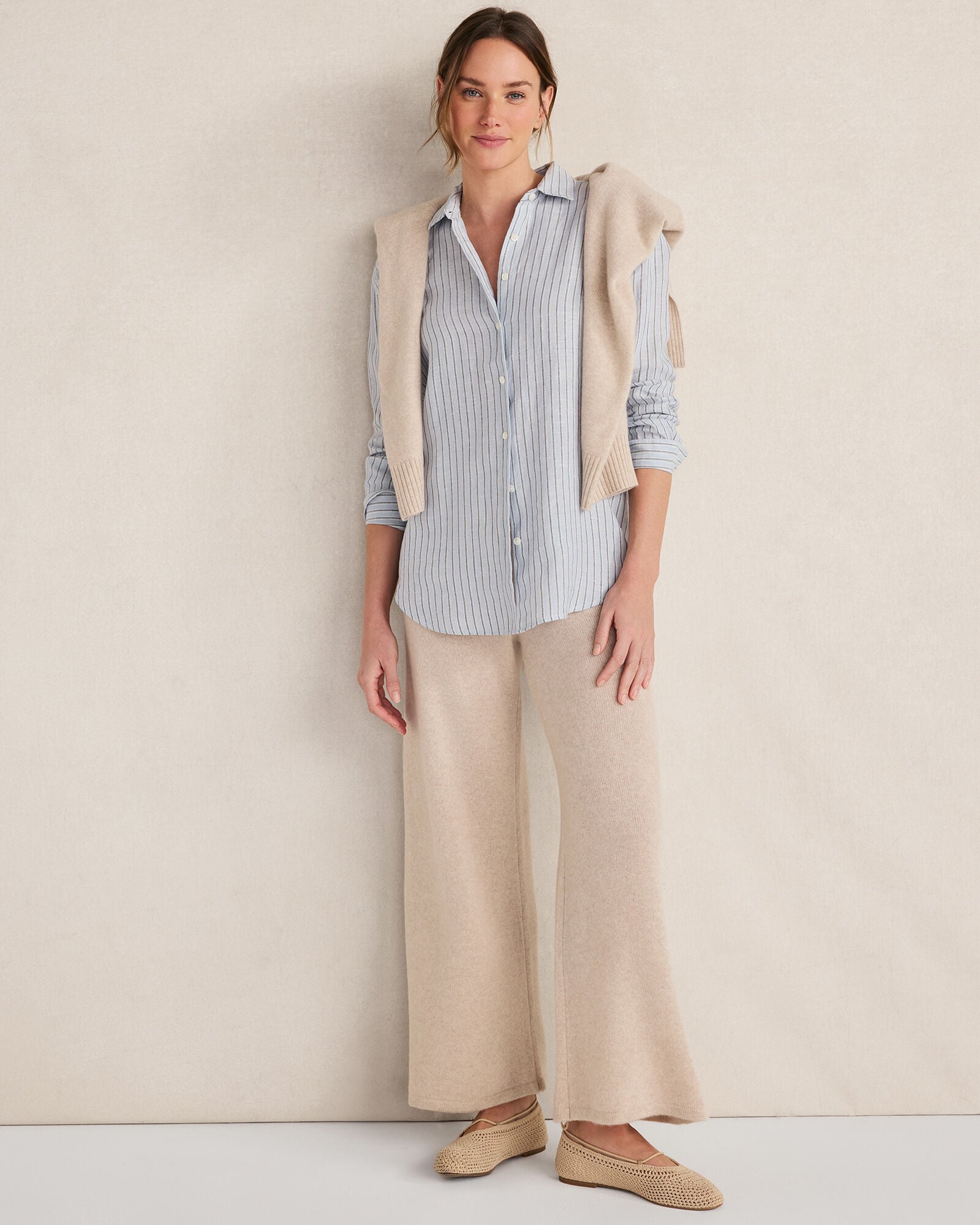 THE DAILY SHIRT IN LINEN STRIPE | Talbots online