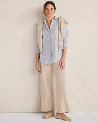 THE DAILY SHIRT IN LINEN STRIPE | Talbots sale