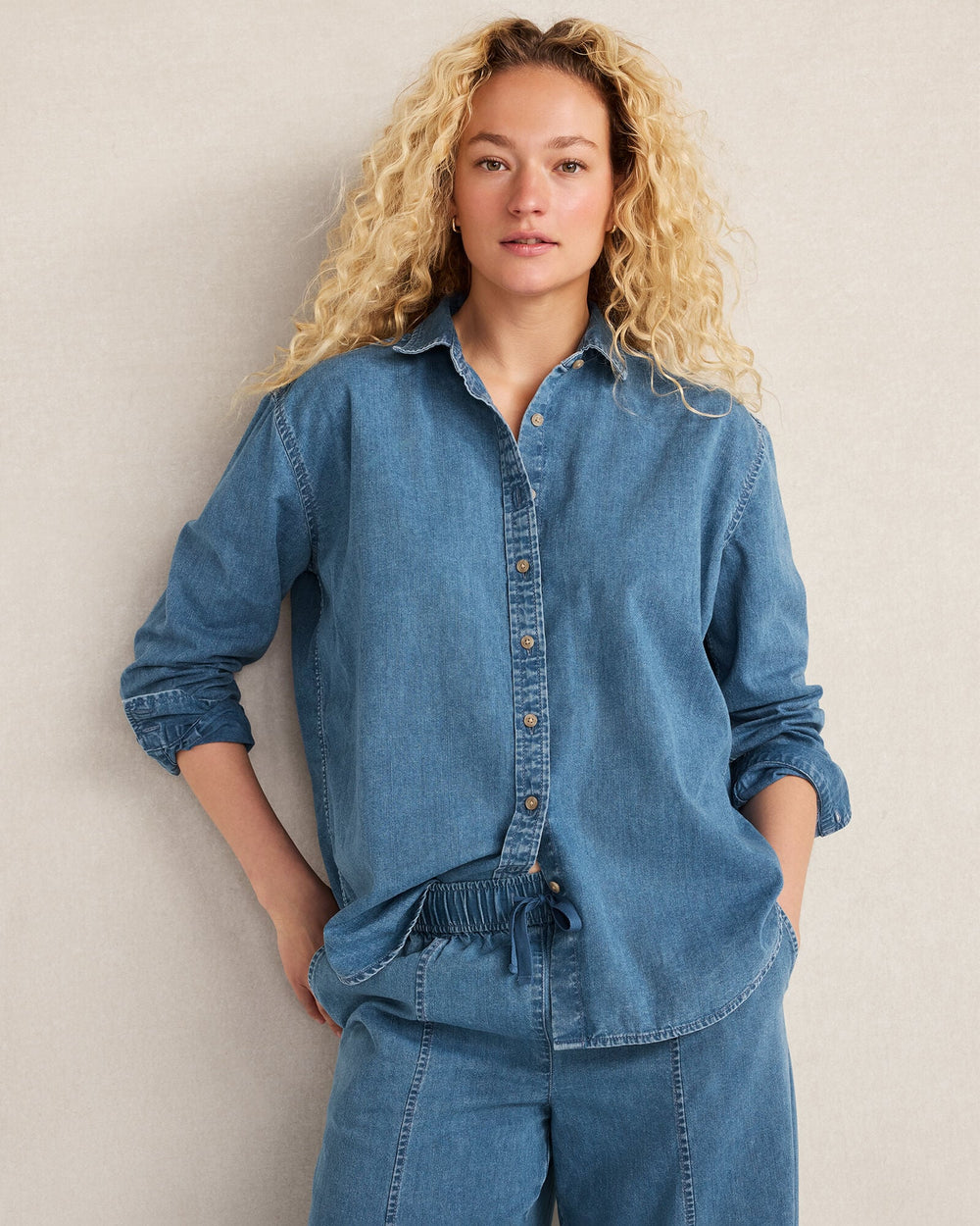 THE DAILY SHIRT IN ORGANIC COTTON DENIM | Talbots on sale