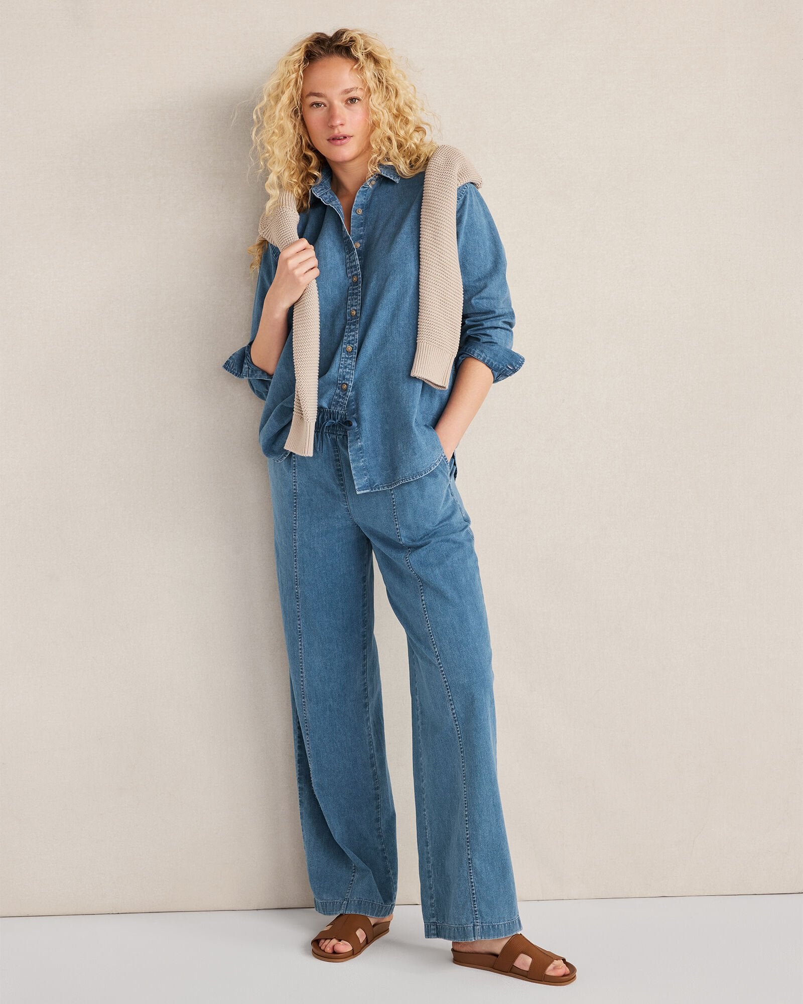 THE DAILY SHIRT IN ORGANIC COTTON DENIM | Talbots on sale