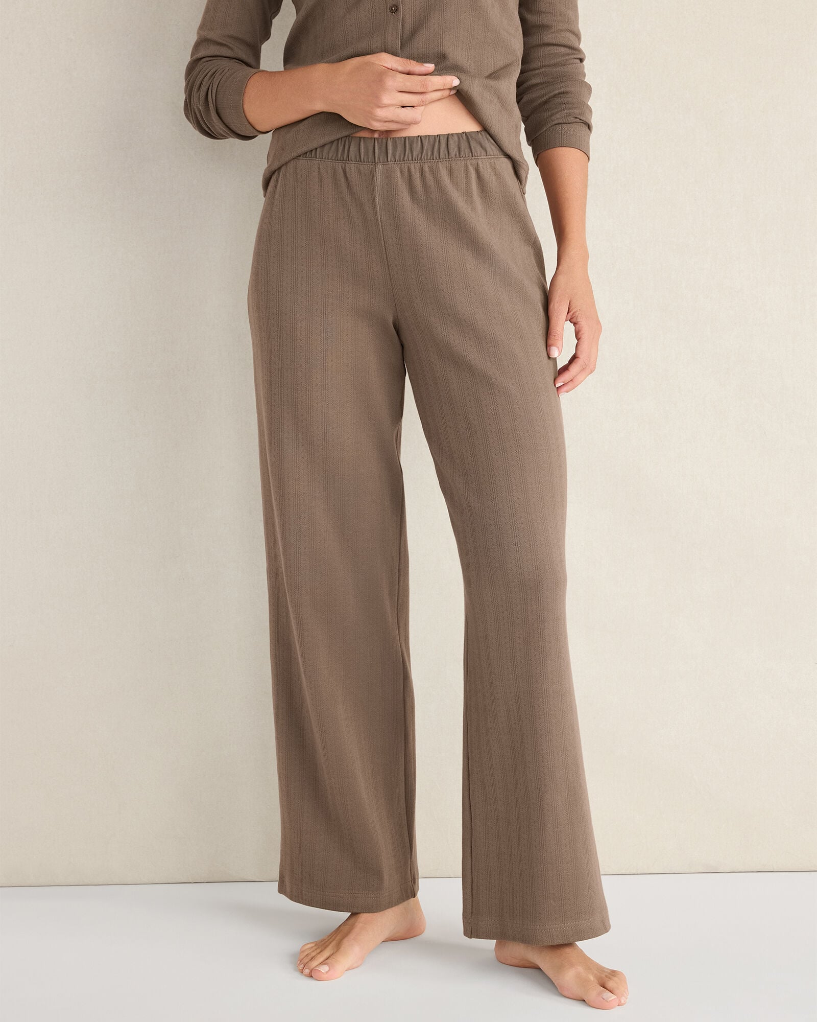 ORGANIC COTTON POINTELLE PANTS | Talbots outlet