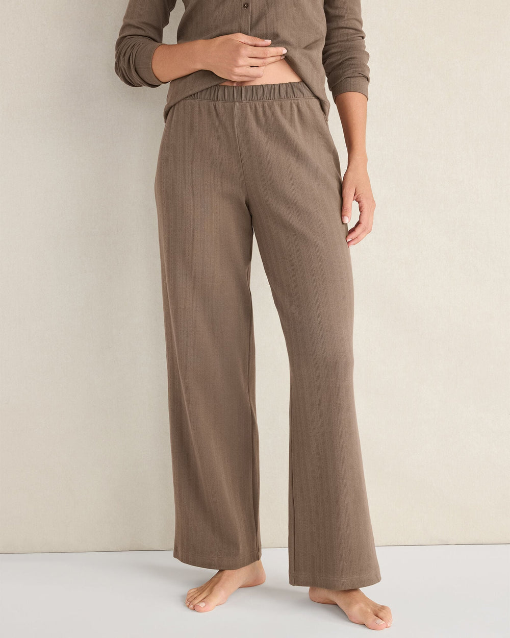 ORGANIC COTTON POINTELLE PANTS | Talbots on sale