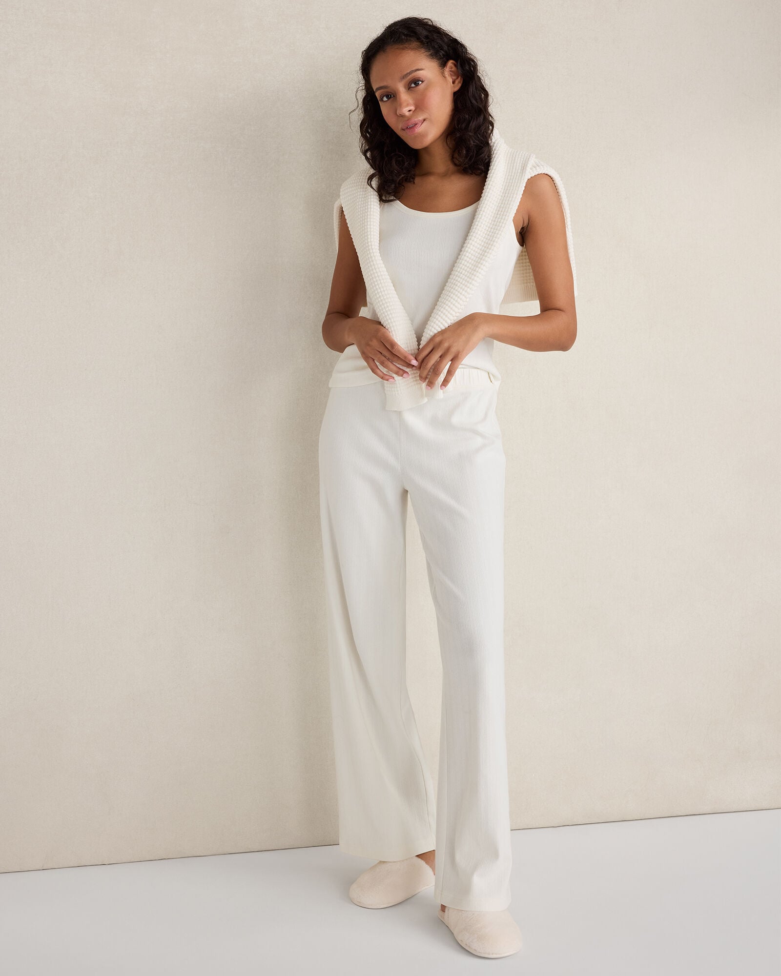 ORGANIC COTTON POINTELLE PANTS | Talbots on sale