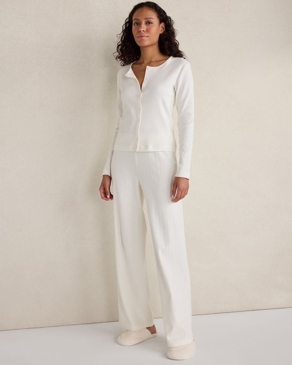 ORGANIC COTTON POINTELLE CARDIGAN | Talbots near me
