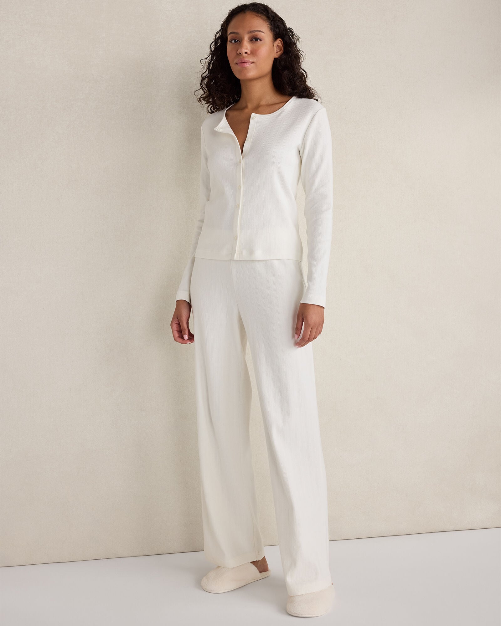 ORGANIC COTTON POINTELLE CARDIGAN | Talbots discount