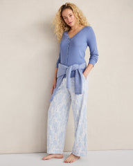 ORGANIC COTTON RIB KNIT LACE CARDIGAN | Talbots sale