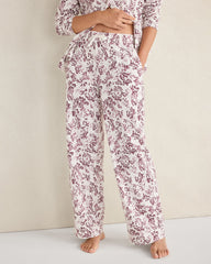 ORGANIC COTTON JERSEY BLUSHING BLOOMS PAJAMA PANTS | Talbots outlet