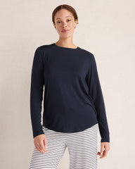 CALM & COOL LONG SLEEVE PAJAMA TOP | Talbots for sale